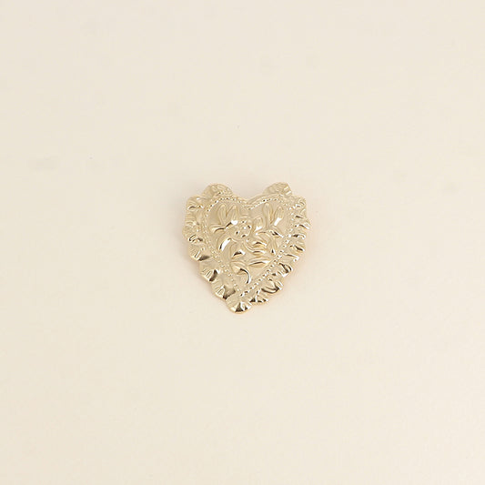 Broche COEUR doré
