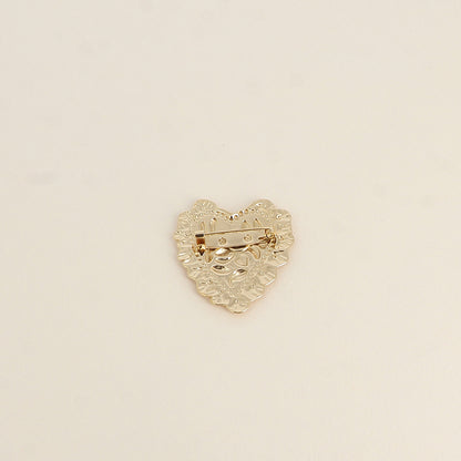 Broche COEUR doré
