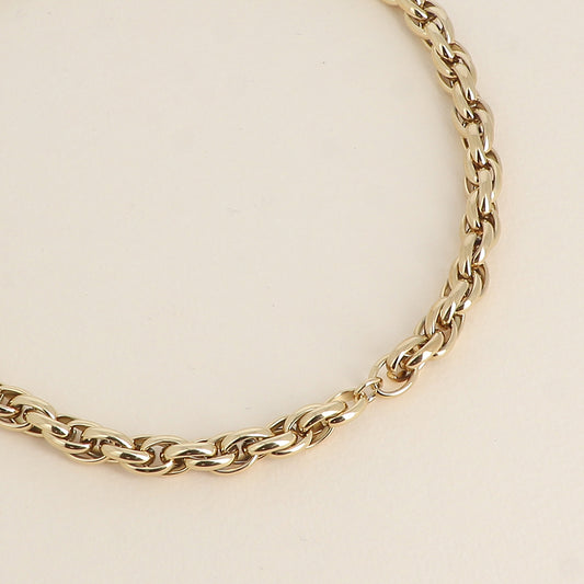 Collier HECTOR maillon enlacé