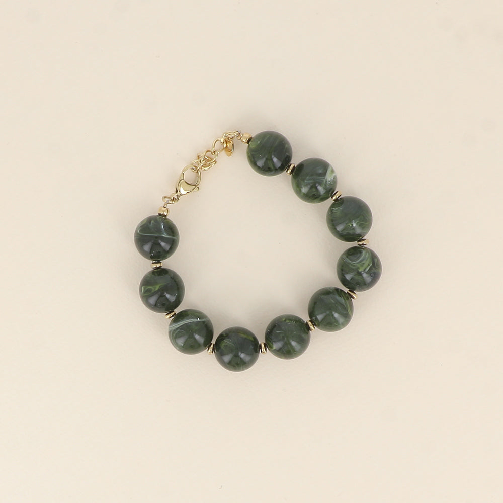 Bracelet LÉONARD léopard kaki