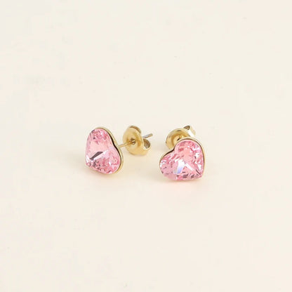 Puces ROSENA coeur rose