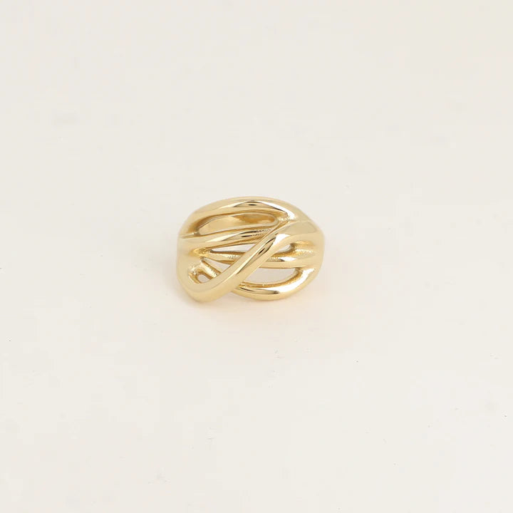 Bague FÉLIX lignes ondulés