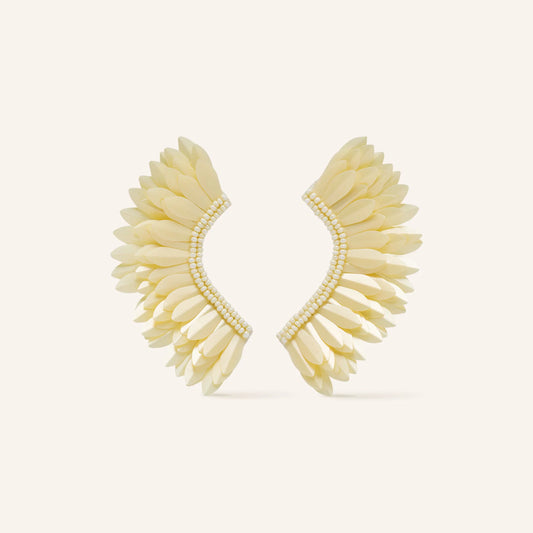 Boucles d'oreilles EMY vanille