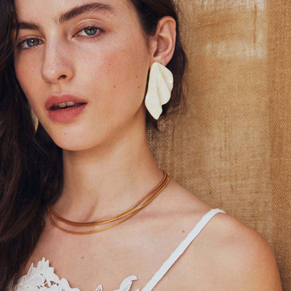 Boucles d'oreilles LIV écrues
