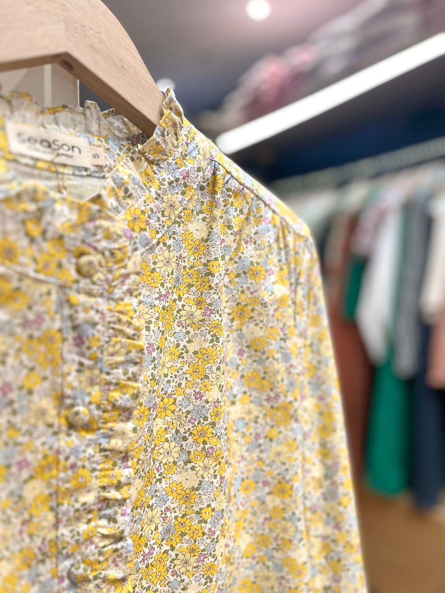Chemise LOUISE liberty jaune