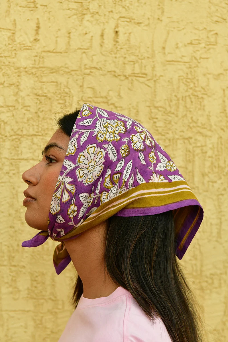 Petit foulard CARTHAGE violet