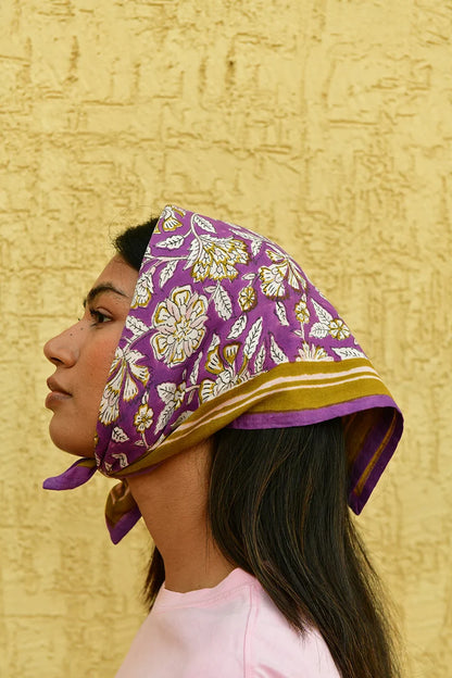 Petit foulard CARTHAGE violet
