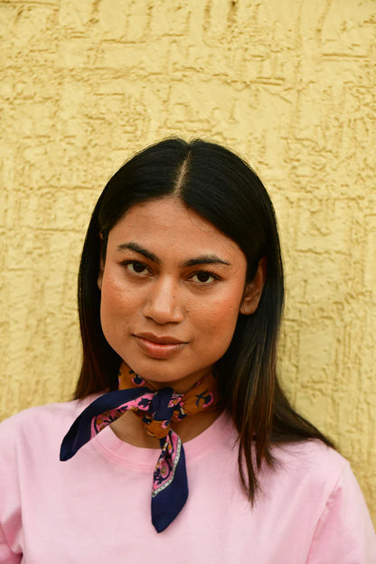 Petit foulard SÉLÉNÉ fauve