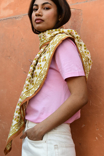 Foulard NINIVE moutarde