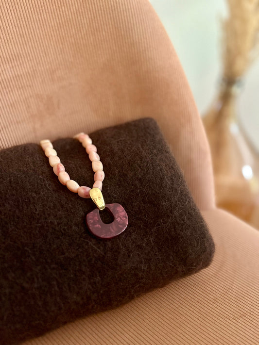 Collier COLETTE rose
