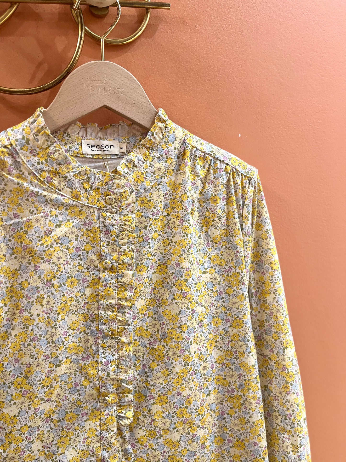 Chemise LOUISE liberty jaune