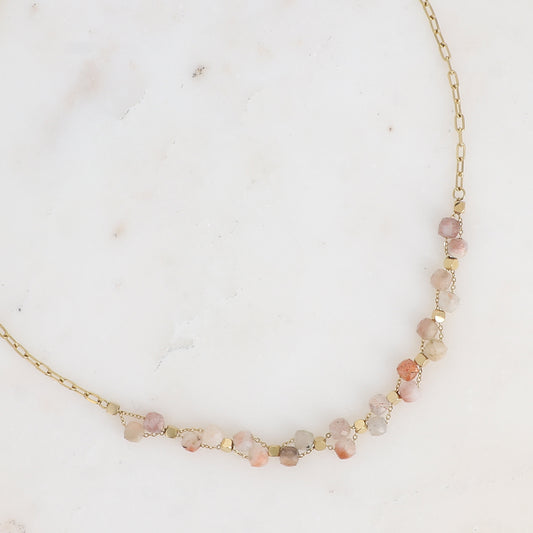 Collier PERRINE rose