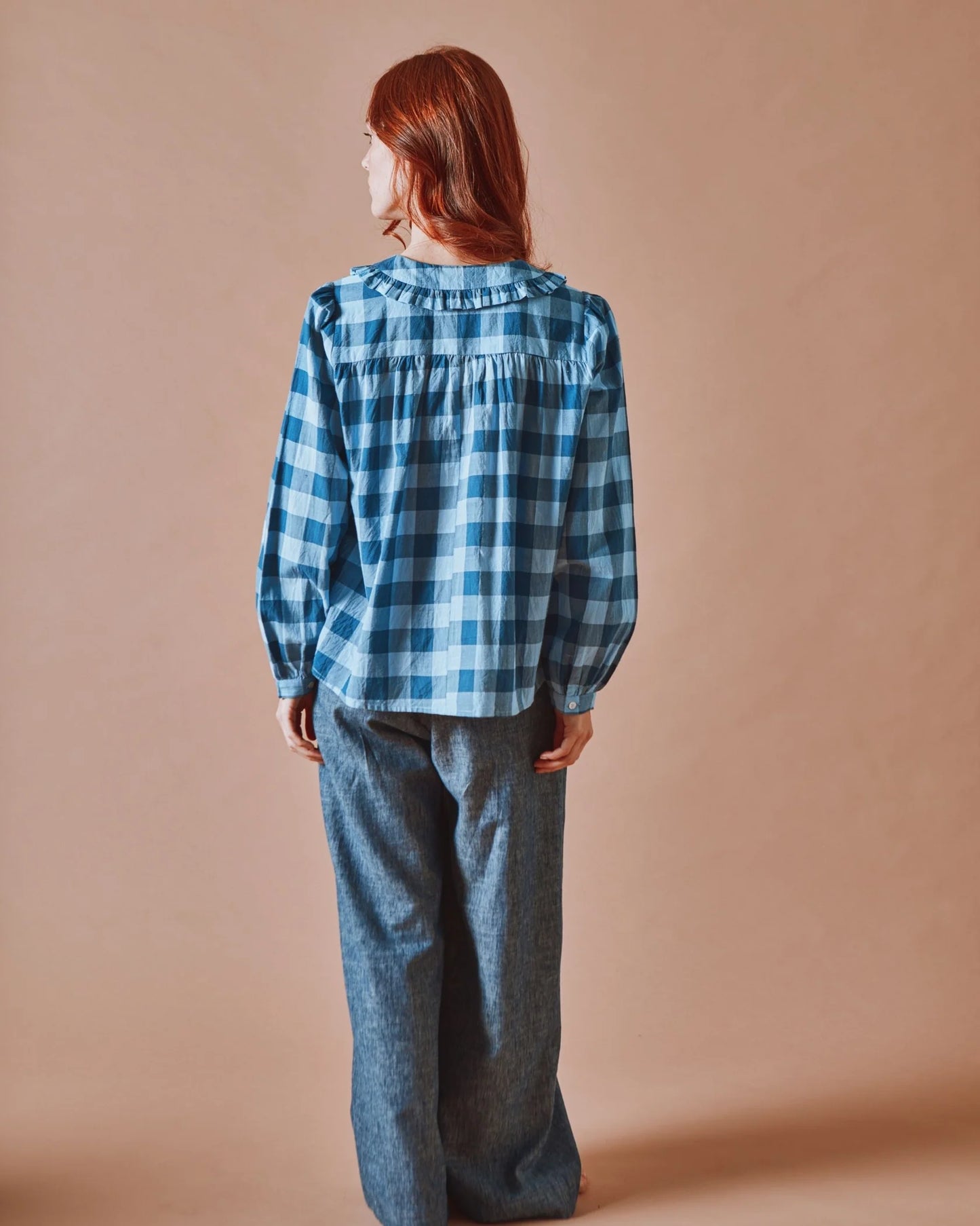 Chemise DEDE carreaux bleus