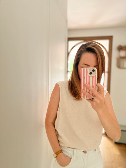 Haut MADELEINE noeud beige