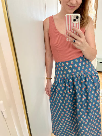 Jupe GARANCE bleue