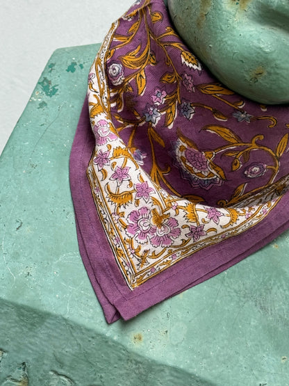 Petit foulard HALICARNASSE prune
