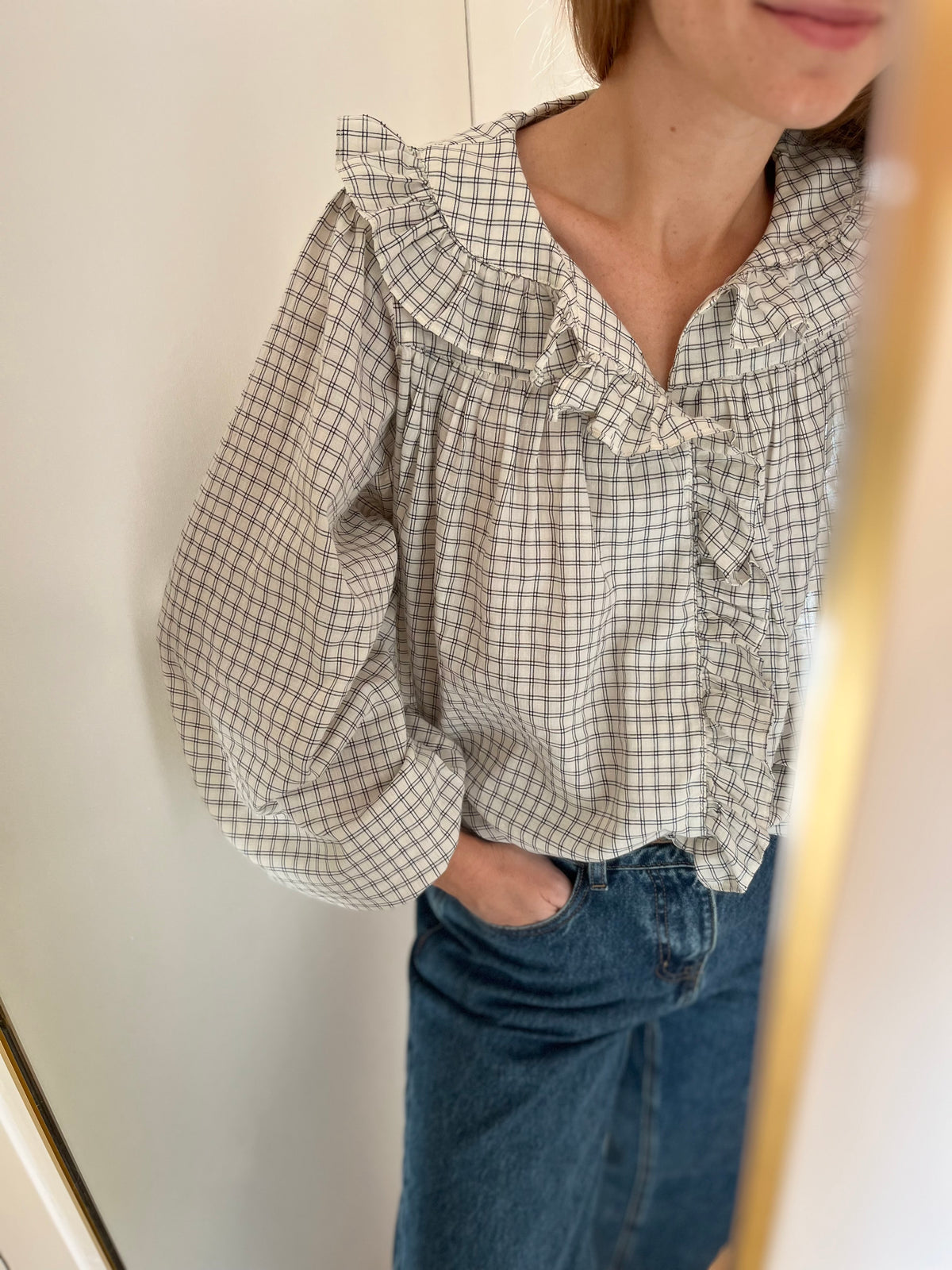 Chemise DORSET carreaux blanc