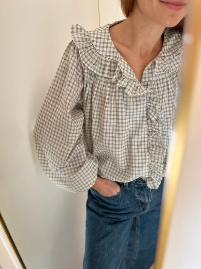 Chemise DORSET carreaux blanc