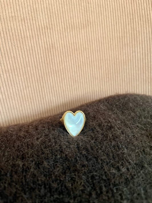 Bague JASMINE coeur nacre