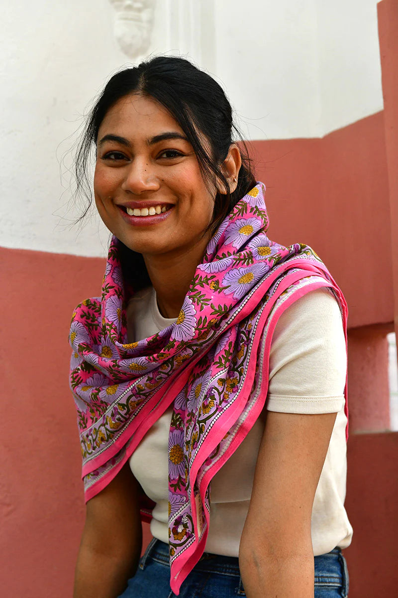 Foulard RAVENNE rose