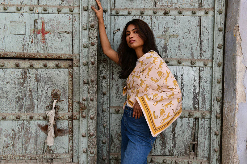Foulard FAUVE rose