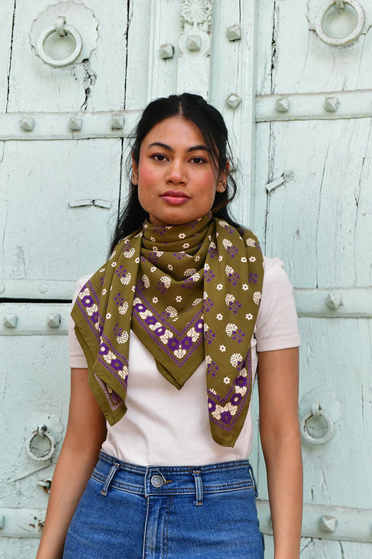 Foulard ANASTASE olive