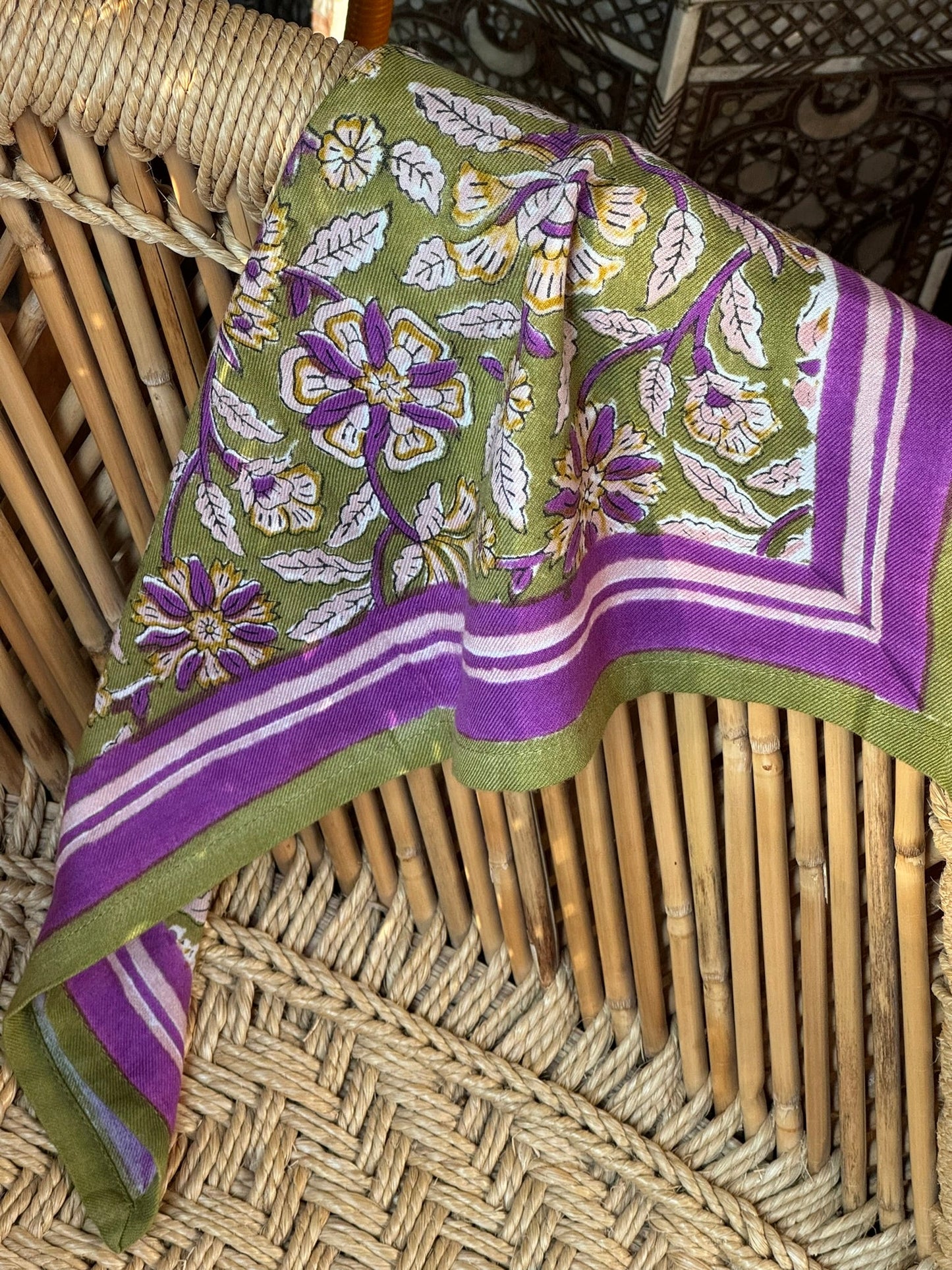 Petit foulard CARTHAGE kaki