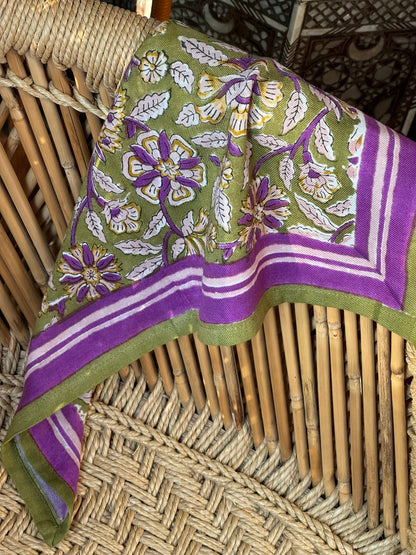 Petit foulard CARTHAGE kaki
