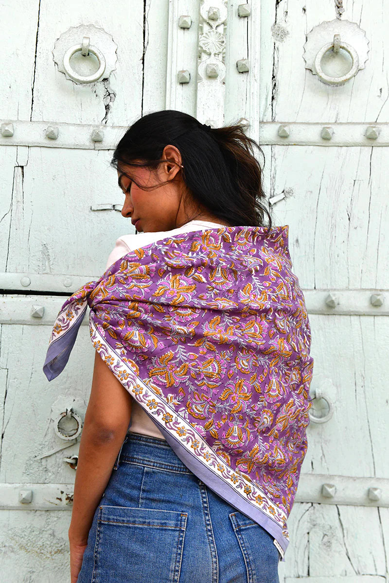 Foulard TOTILA prune