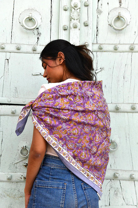 Foulard TOTILA prune
