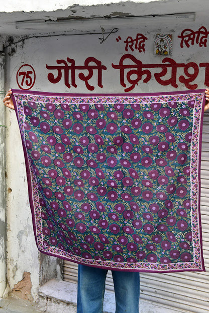 Foulard RAVENNE prune