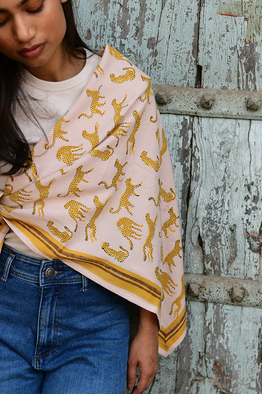 Foulard FAUVE rose