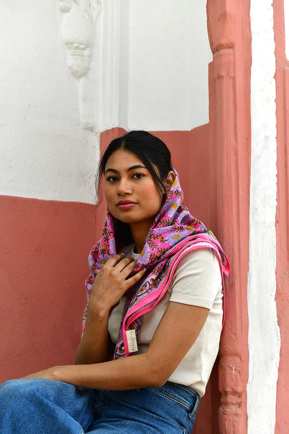 Foulard RAVENNE rose