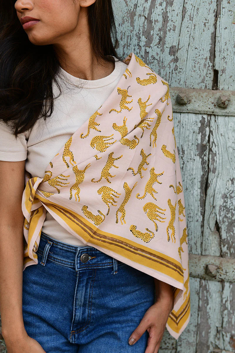 Foulard FAUVE rose