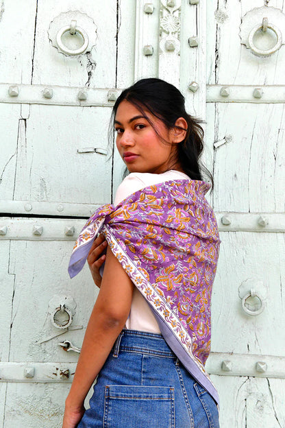 Foulard TOTILA prune