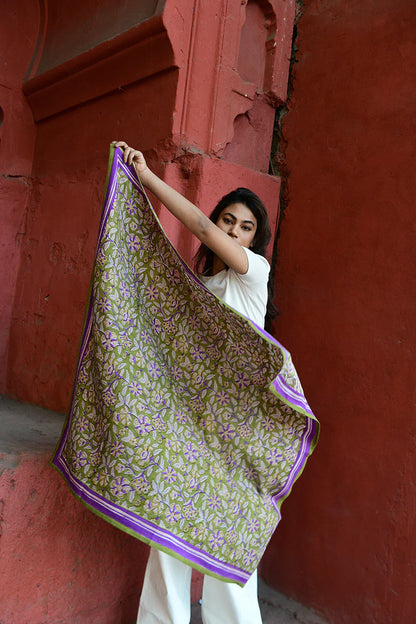 Foulard CARTHAGE kaki