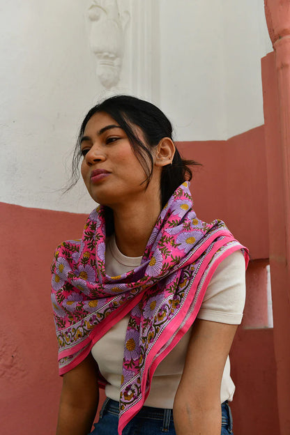 Foulard RAVENNE rose