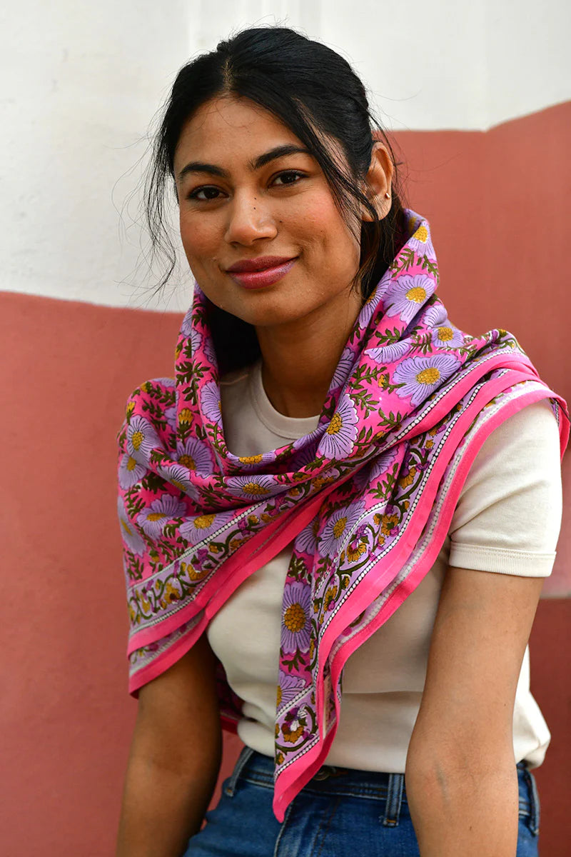 Foulard RAVENNE rose