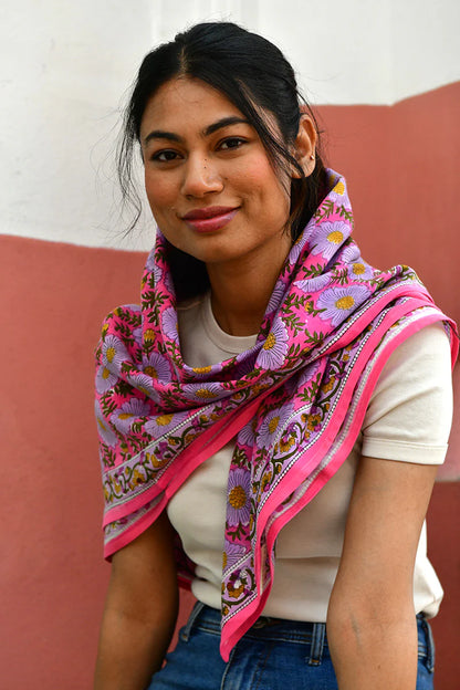 Foulard RAVENNE rose