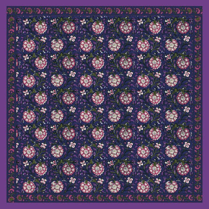 Foulard BOUGAINVILLIERS bleu