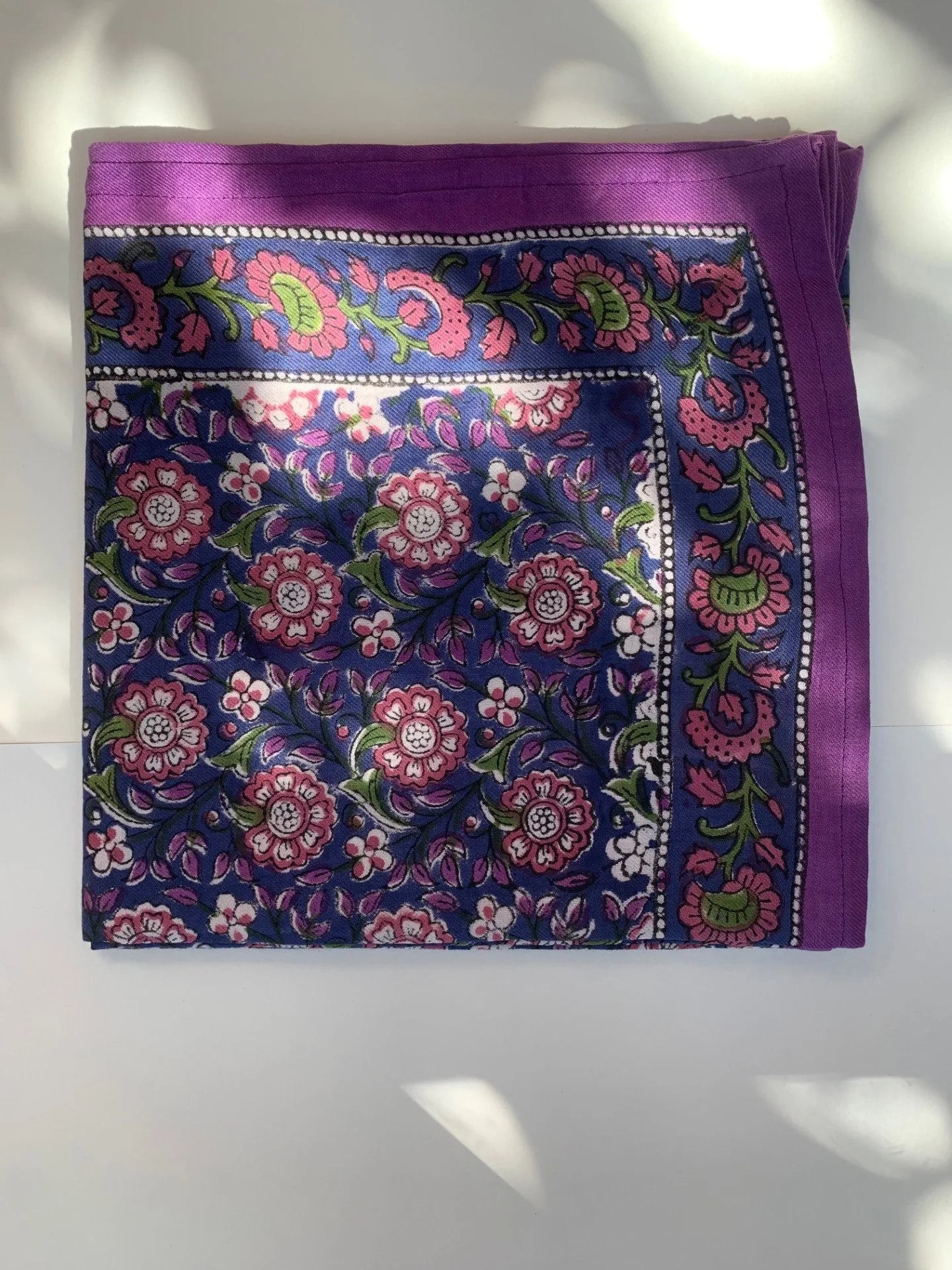 Foulard BOUGAINVILLIERS bleu