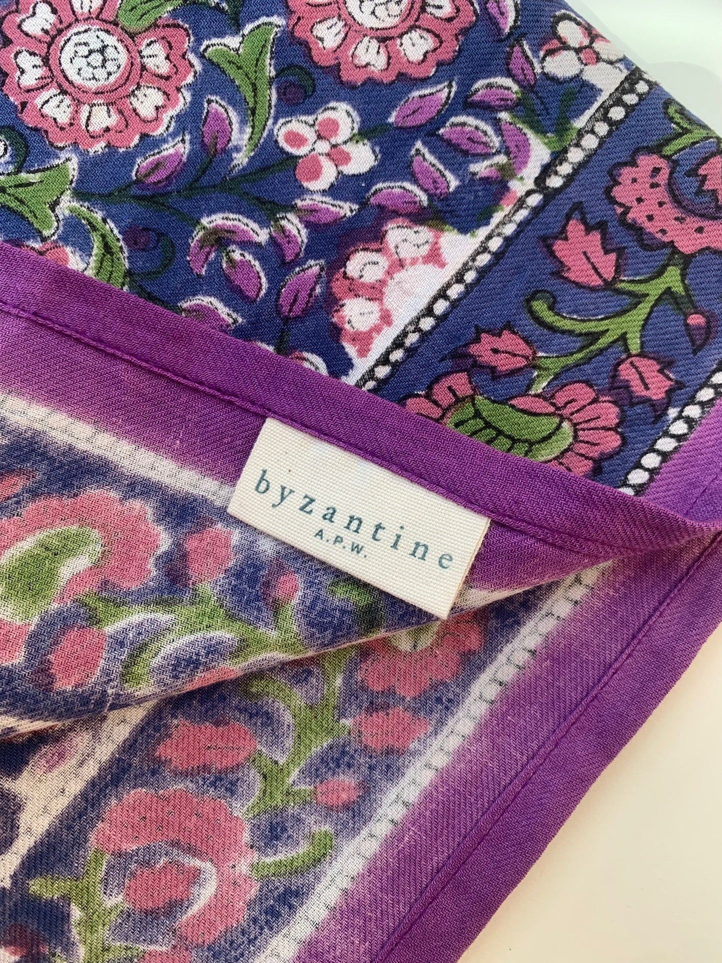 Foulard BOUGAINVILLIERS bleu