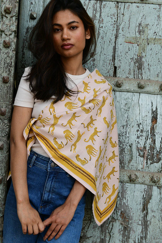 Foulard FAUVE rose