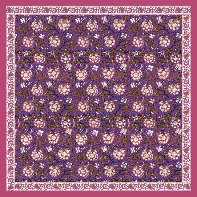 Foulard BOUGAINVILLIERS violet