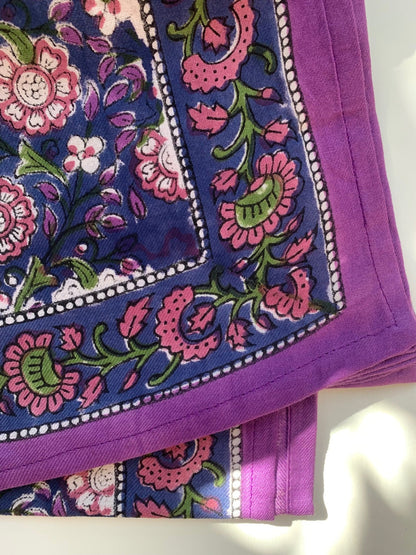 Foulard BOUGAINVILLIERS bleu