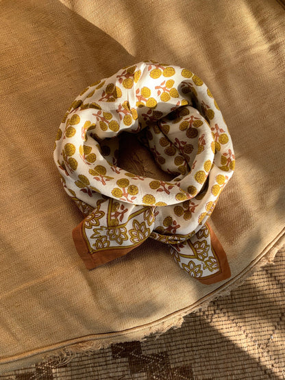 Foulard NINIVE moutarde