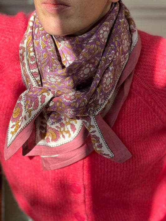 Foulard BOUGAINVILLIERS violet