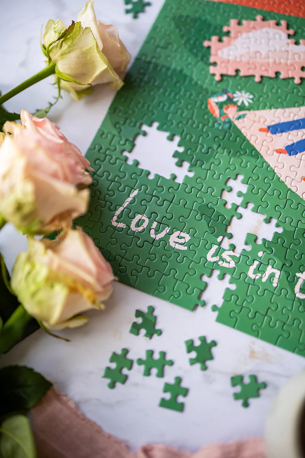 Puzzle 500 pièces LOVE IS IN THE AIR