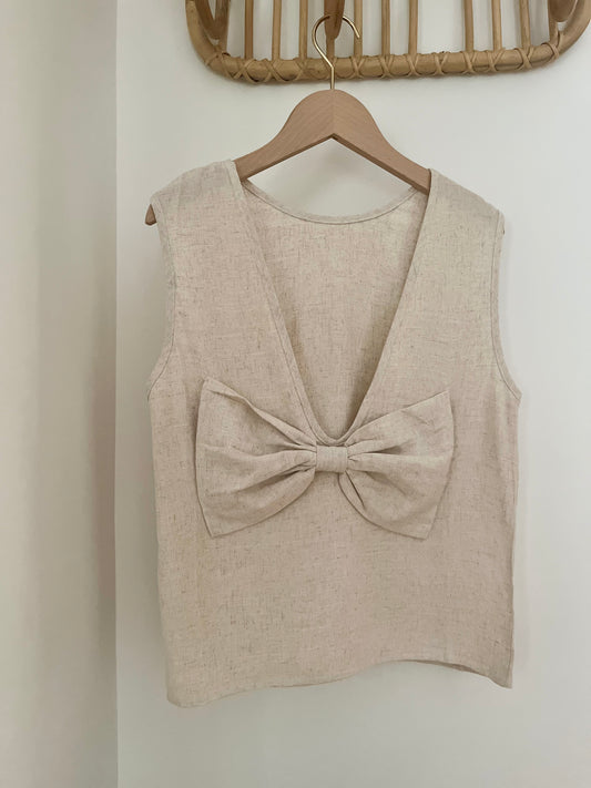 Haut MADELEINE noeud beige