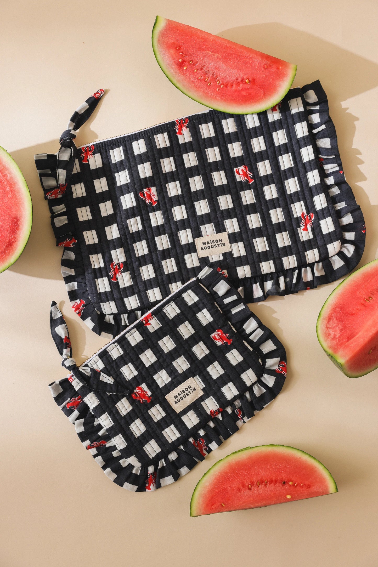 Petite pochette HOMARD marine